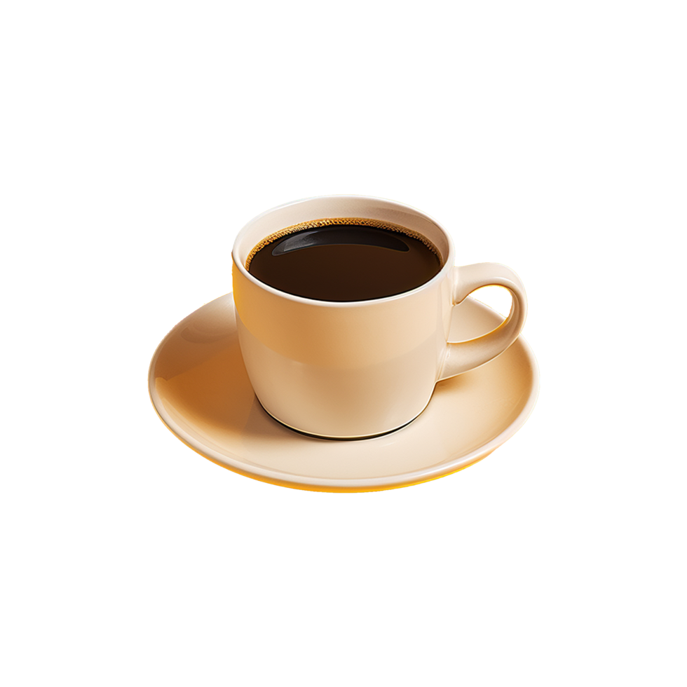 AI generated Realistic coffee mug on transparent background png