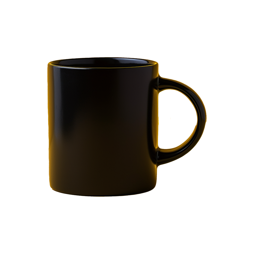AI generated Realistic coffee mug on transparent background png