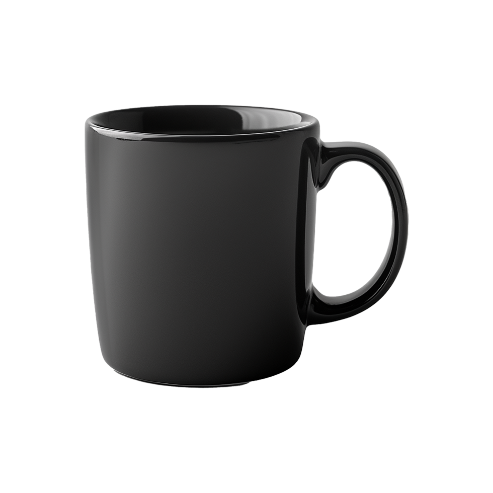 AI generated Realistic coffee mug on transparent background png
