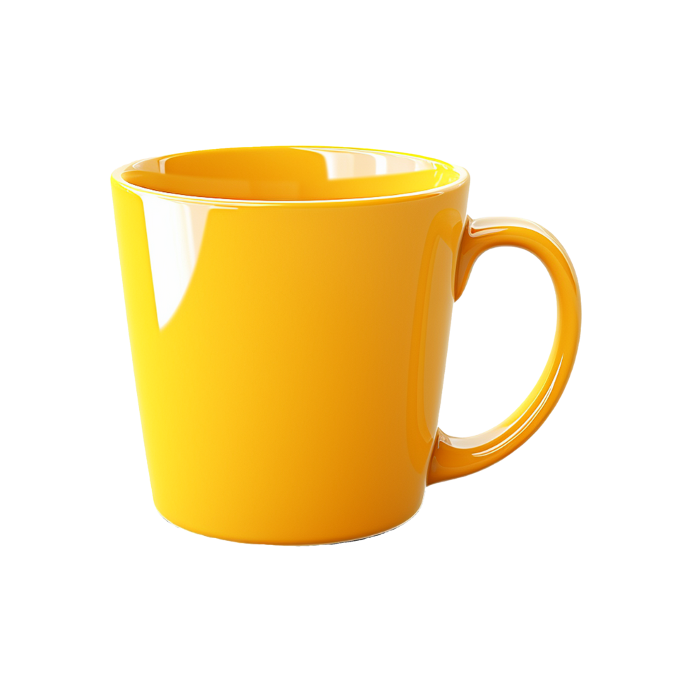 AI generated Realistic coffee mug on transparent background png