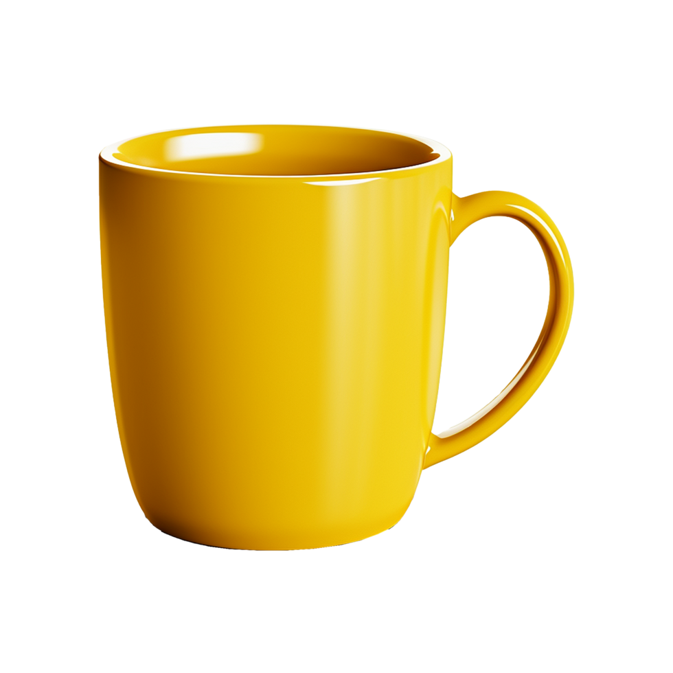 AI generated Realistic coffee mug on transparent background png