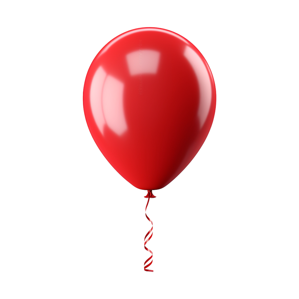 AI generated Party decorative baloon isolated on transparent background png