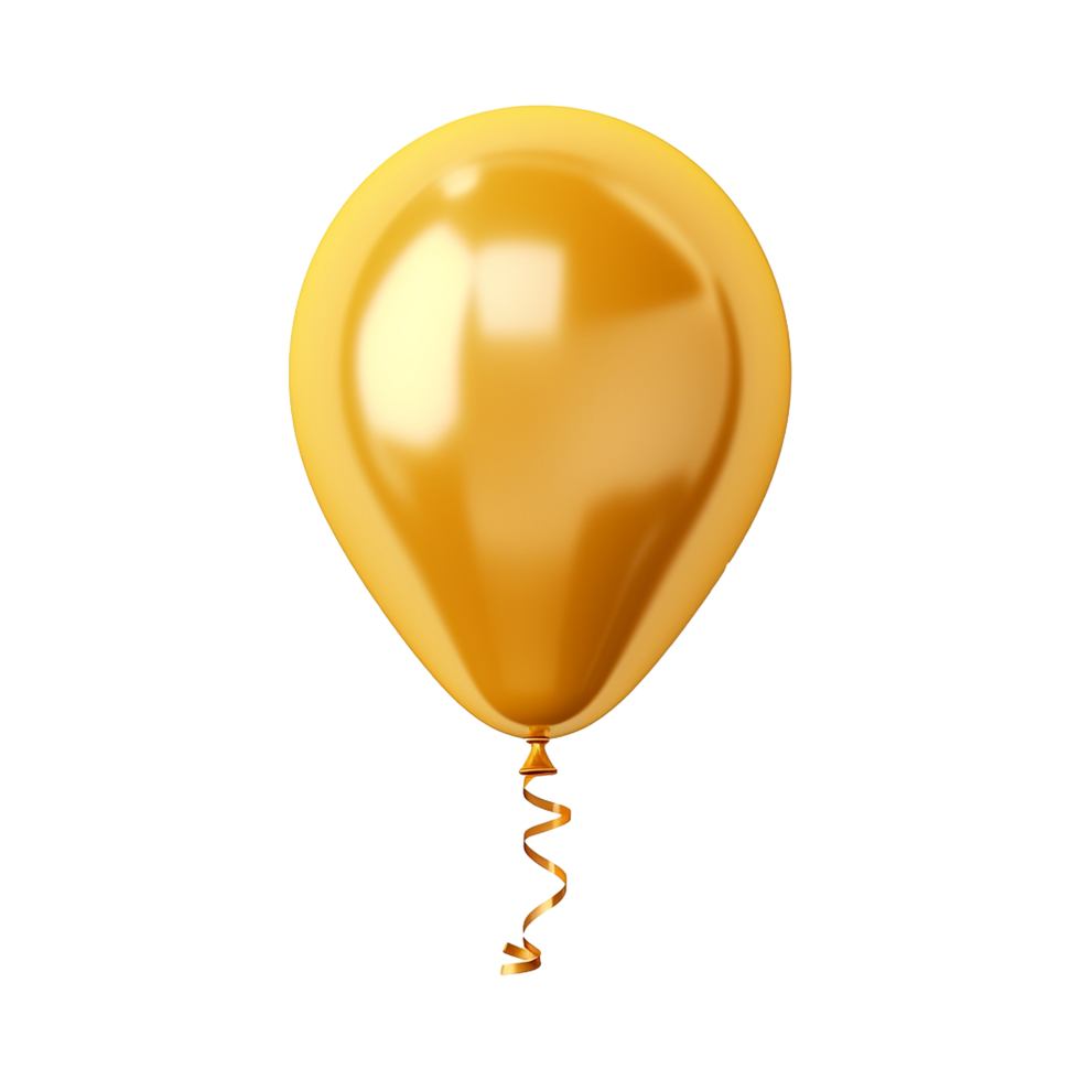 AI generated Party decorative baloon isolated on transparent background png