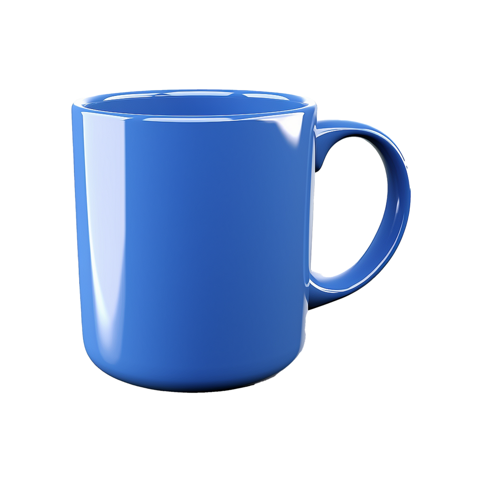 AI generated Realistic coffee mug on transparent background png