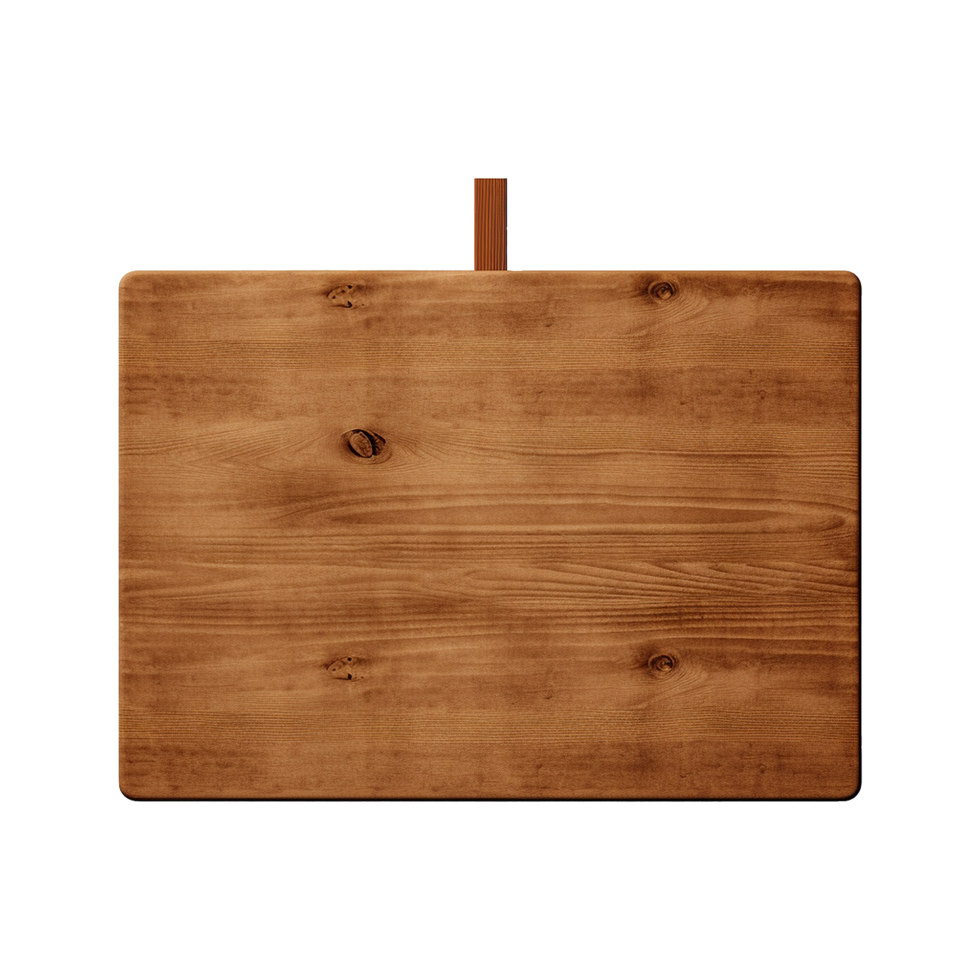 AI generated Wooden Signage Board Isolated on Transparent Background png