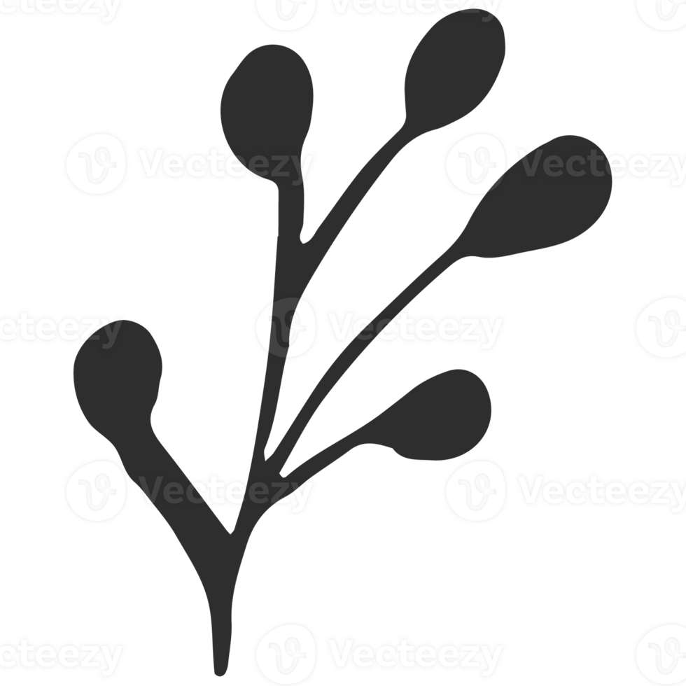 Sketche collection of woodland line. png