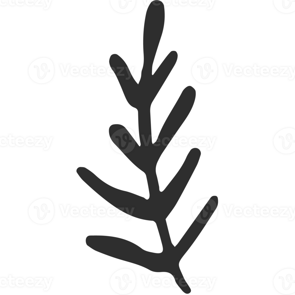 Sketche collection of woodland line. png