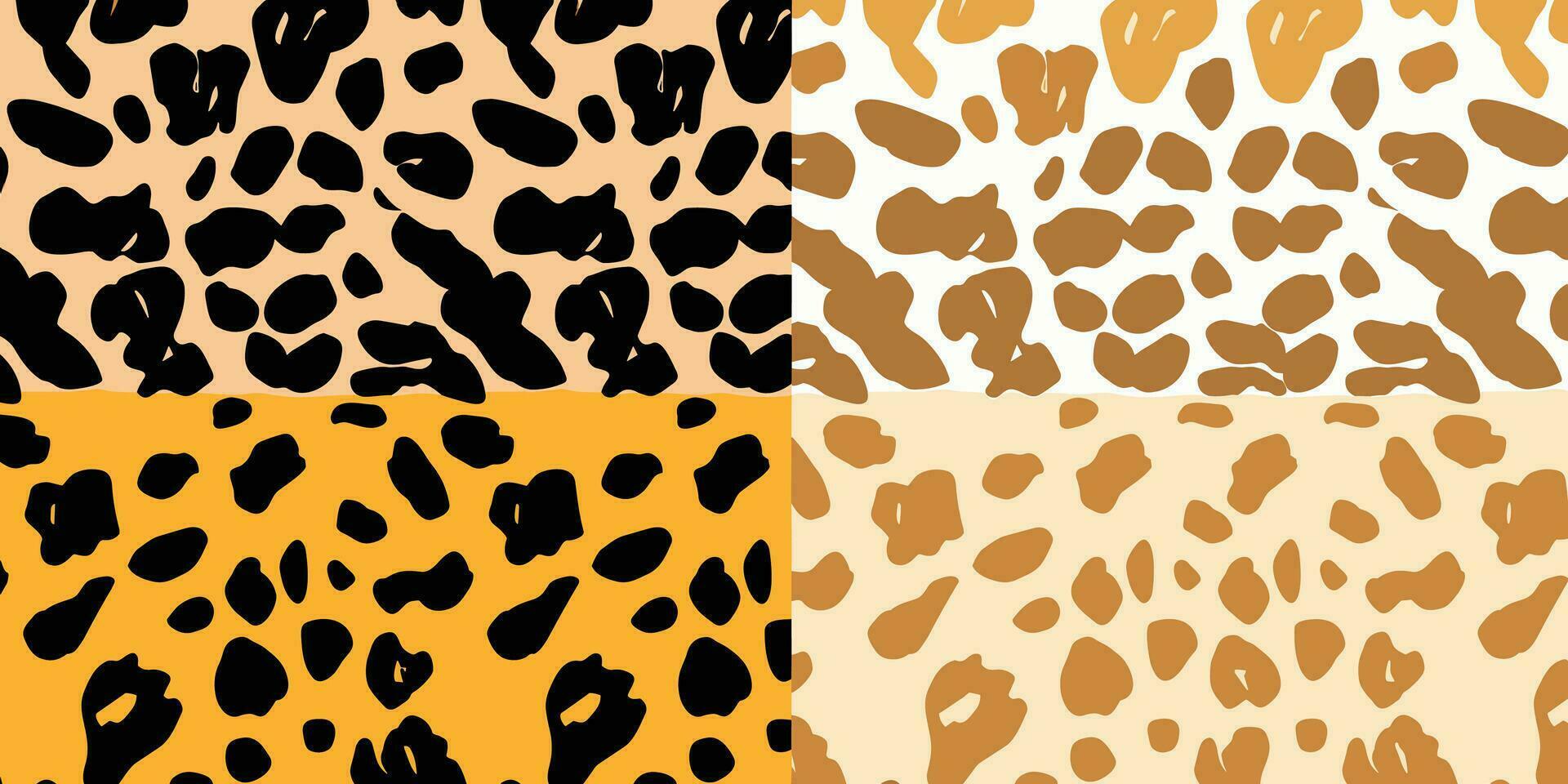 Set of Animal Skin Pattern vector