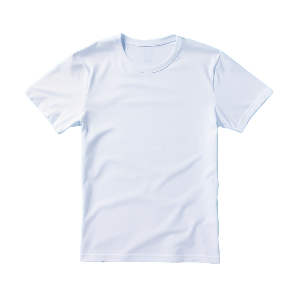 AI generated White tshirt isolated on transparent background png