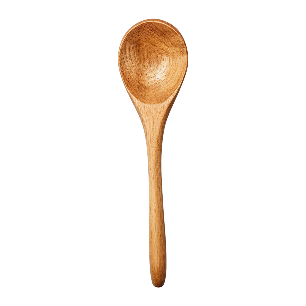 AI generated Wooden spoon isolated on transparent background png
