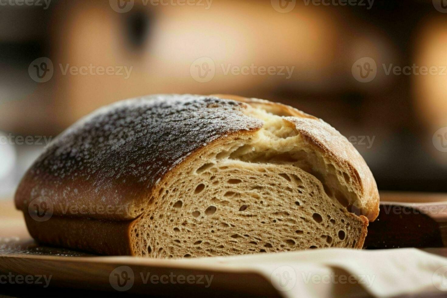 AI generated Bread crust. Pro Photo
