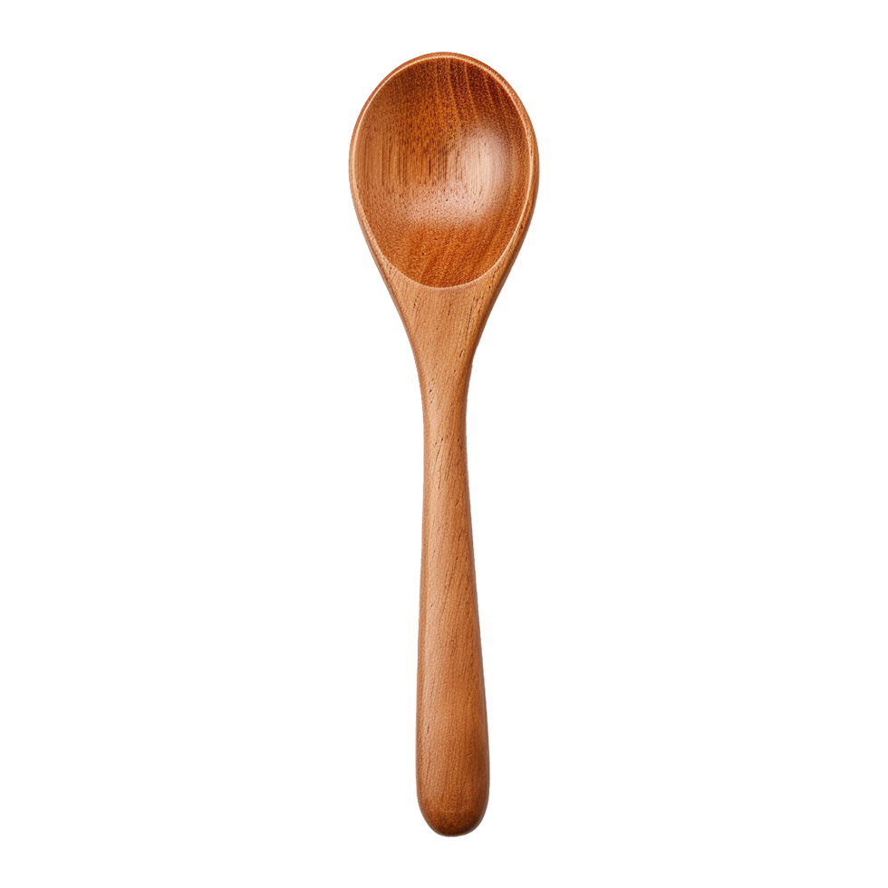 AI generated Wooden spoon isolated on transparent background png