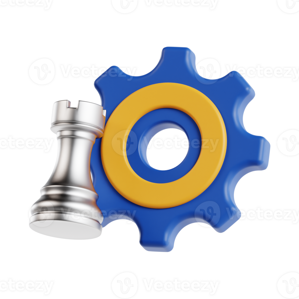 3d marketing strategy with transparent background, marketing and