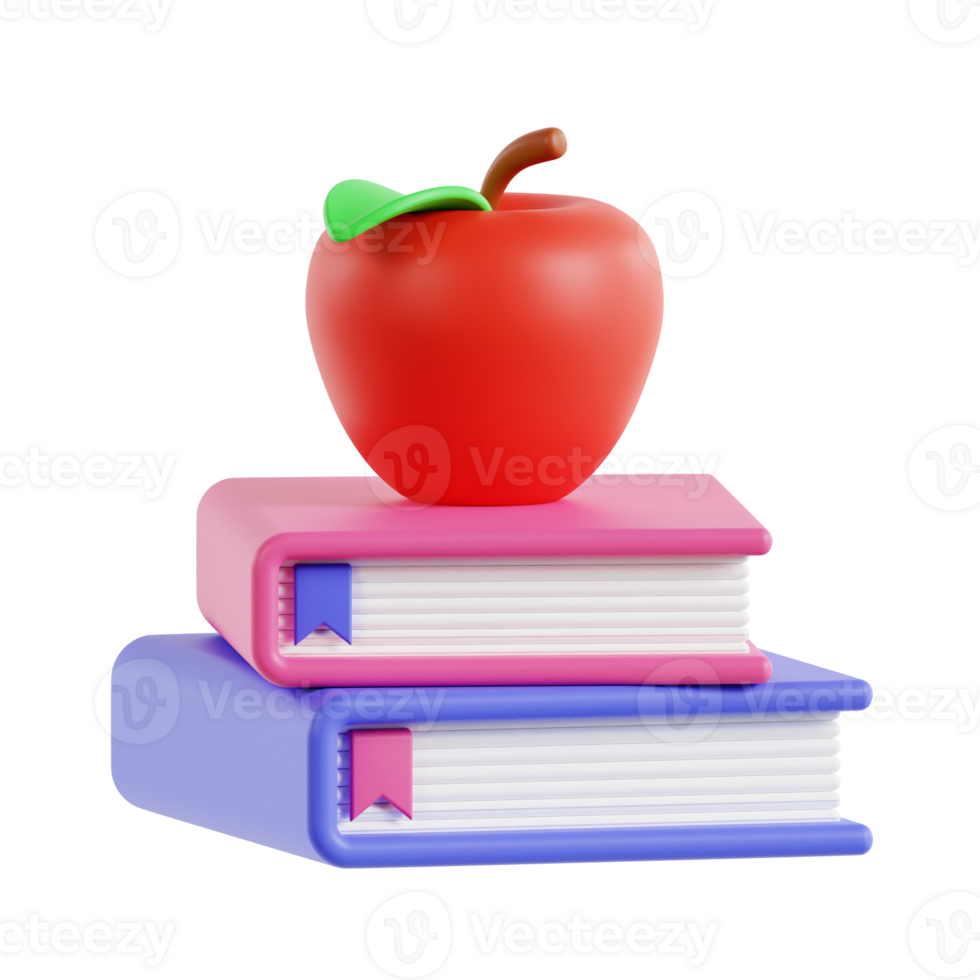 3d physics book with transparent background, library 3d icon set png