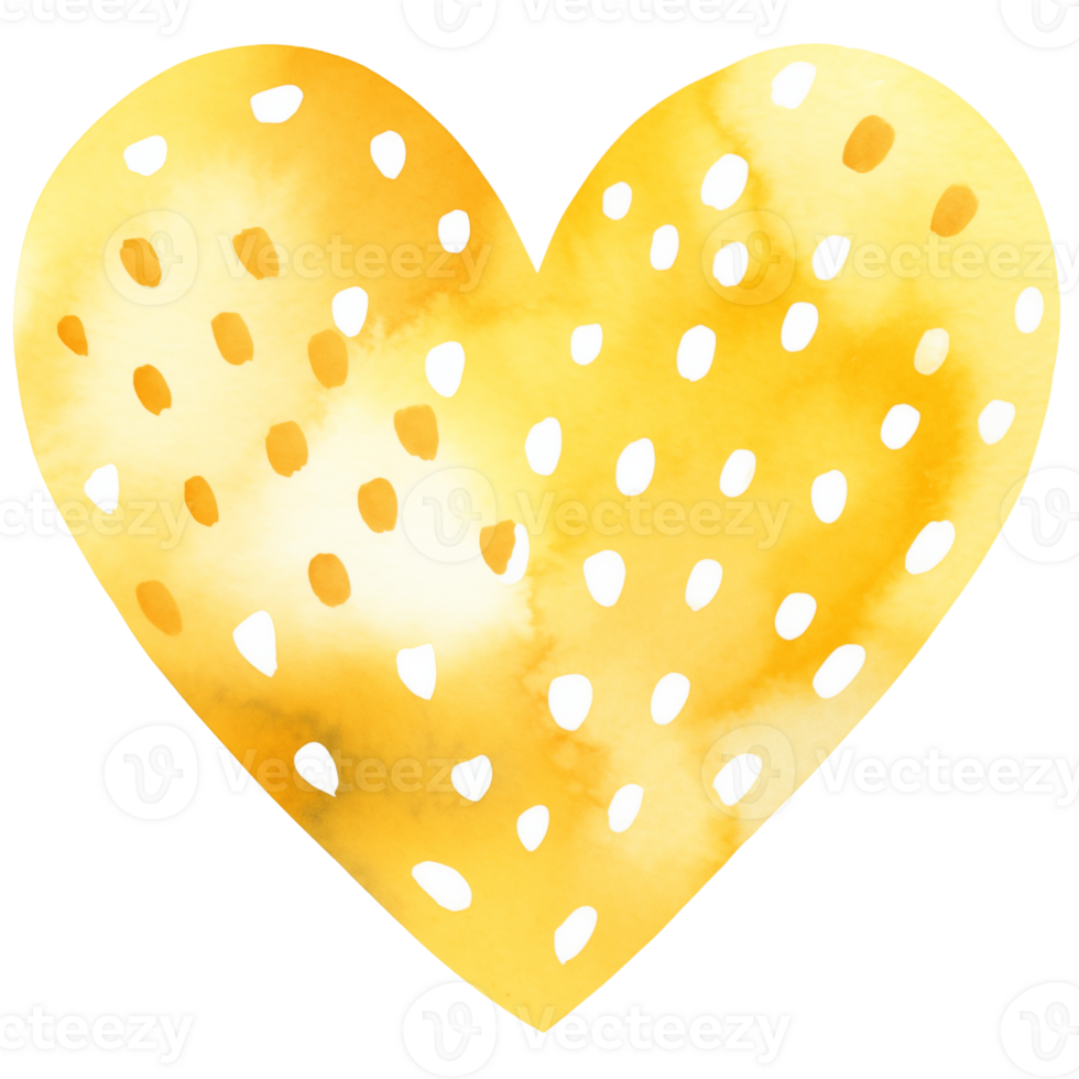AI generated Red Pastel Boho Heart and Polka Dots on isolated background. png