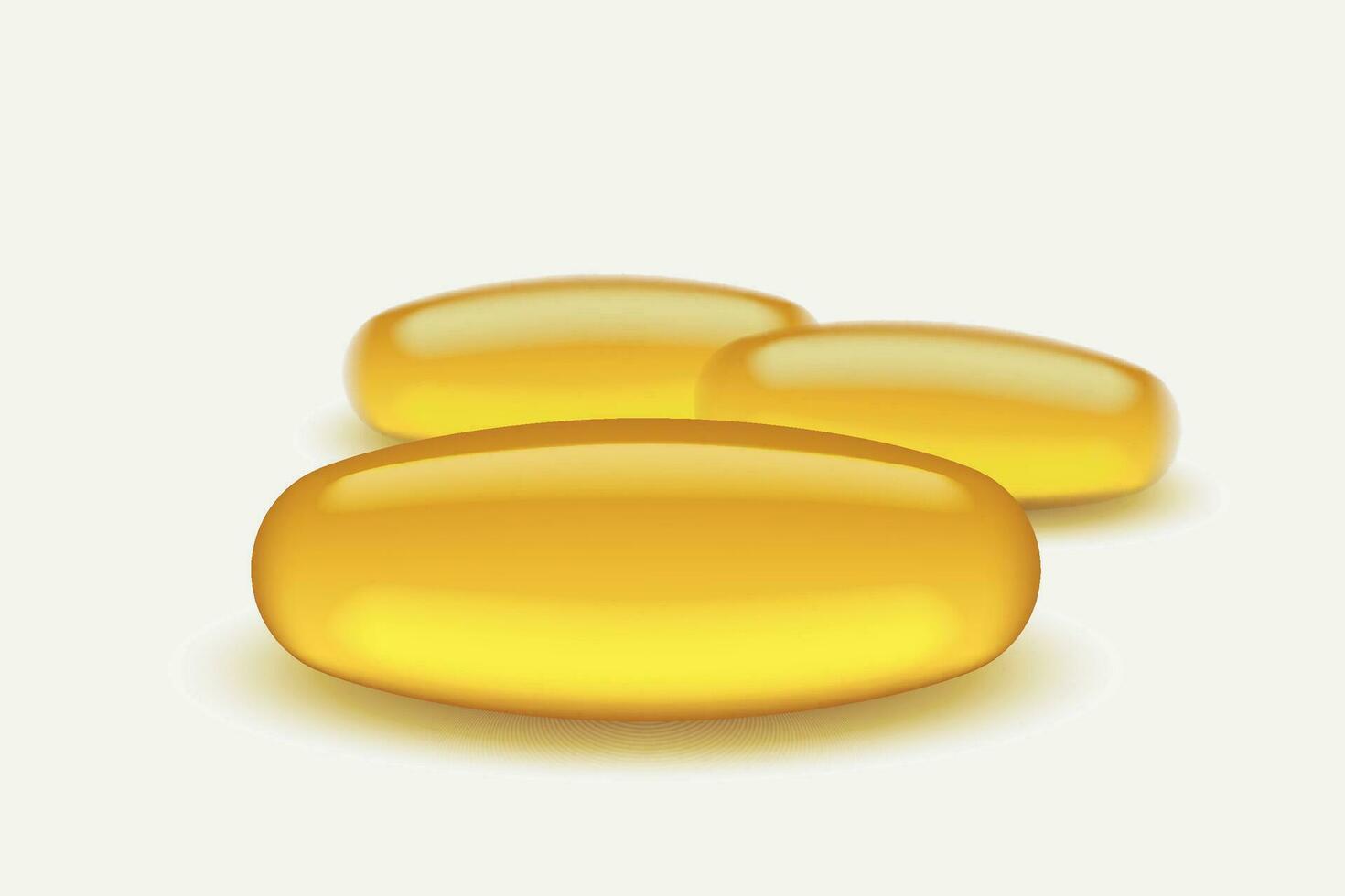 omega 3 pill vector