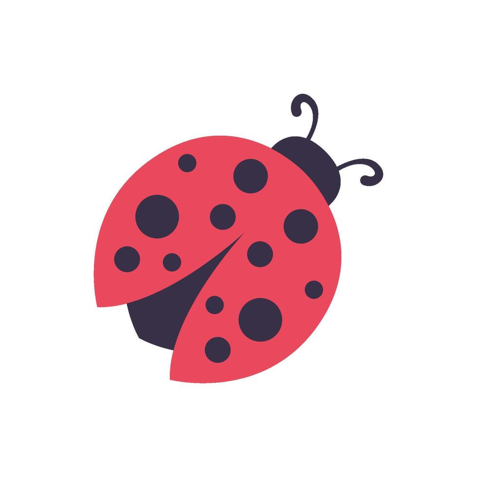 Ladybug icon logo vector