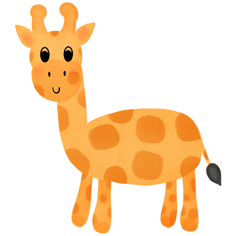 Cute giraffe png. png