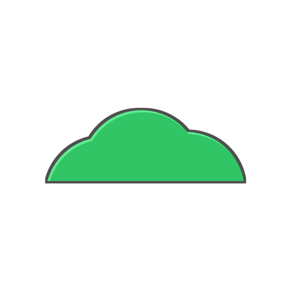 grön moln png ilustration