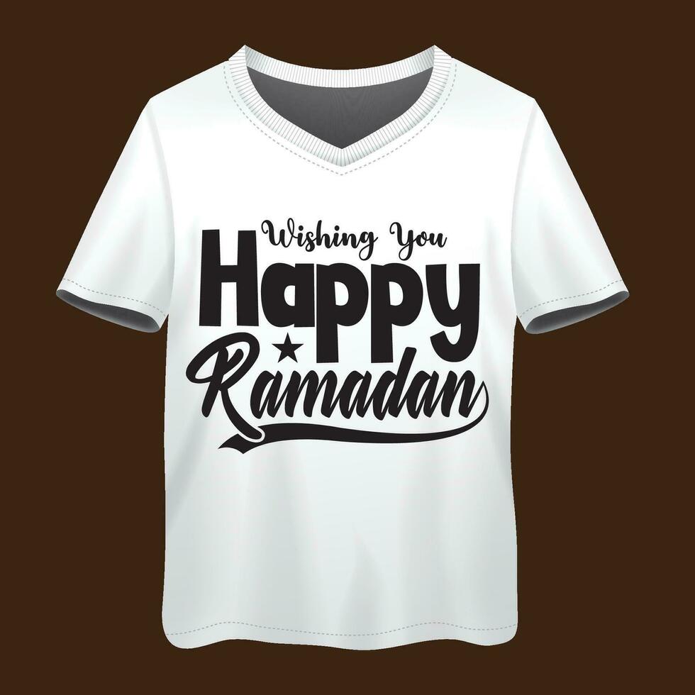 Ramadán citar tipografía camiseta diseño vector