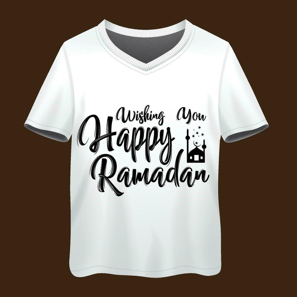 Ramadan quote typography t-shirt design vector