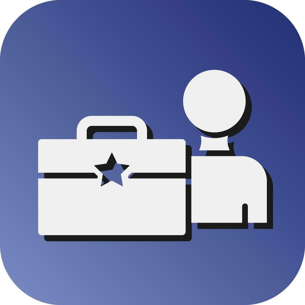 Career Vector Glyph Gradient Background Icon For Personal And Commercial Use.