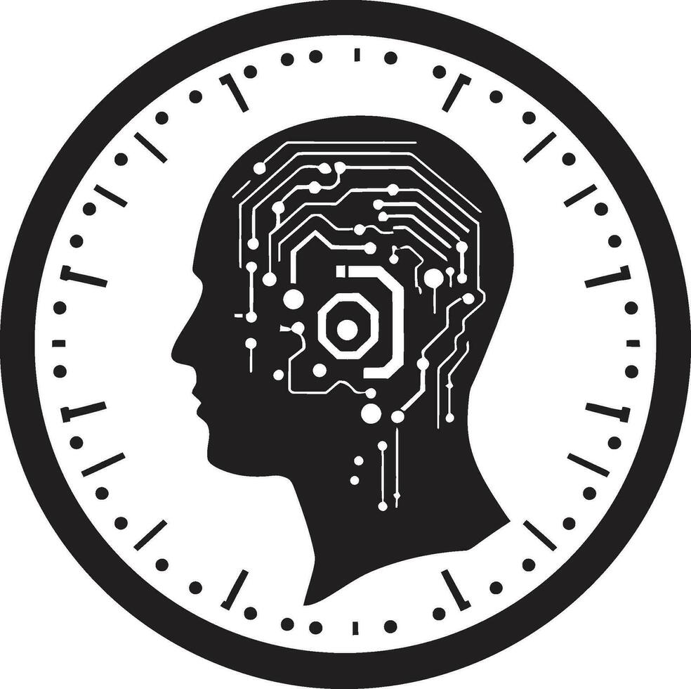 Cognitive Nexus Logo Design Vector AI Hub Emblem Logo Design AI