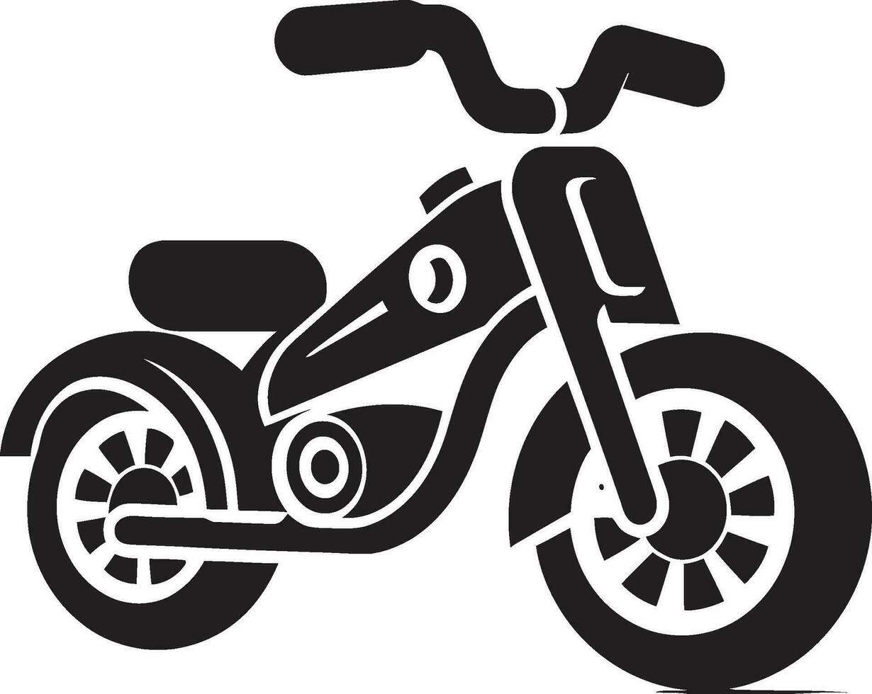 RoadRiderArtistry Artistic Chopper Bike Icon Vector RideRage Crafting Vector Bike Logos