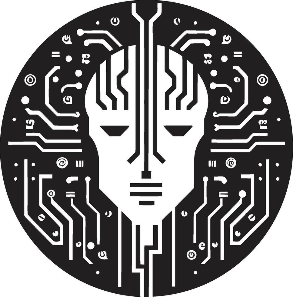 Smart AI Nexus Designing AI Logos Virtual Intelligence Hub Logo Design