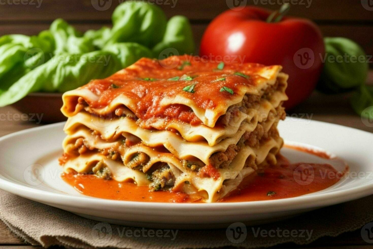 AI generated Lasagna. Pro Photo