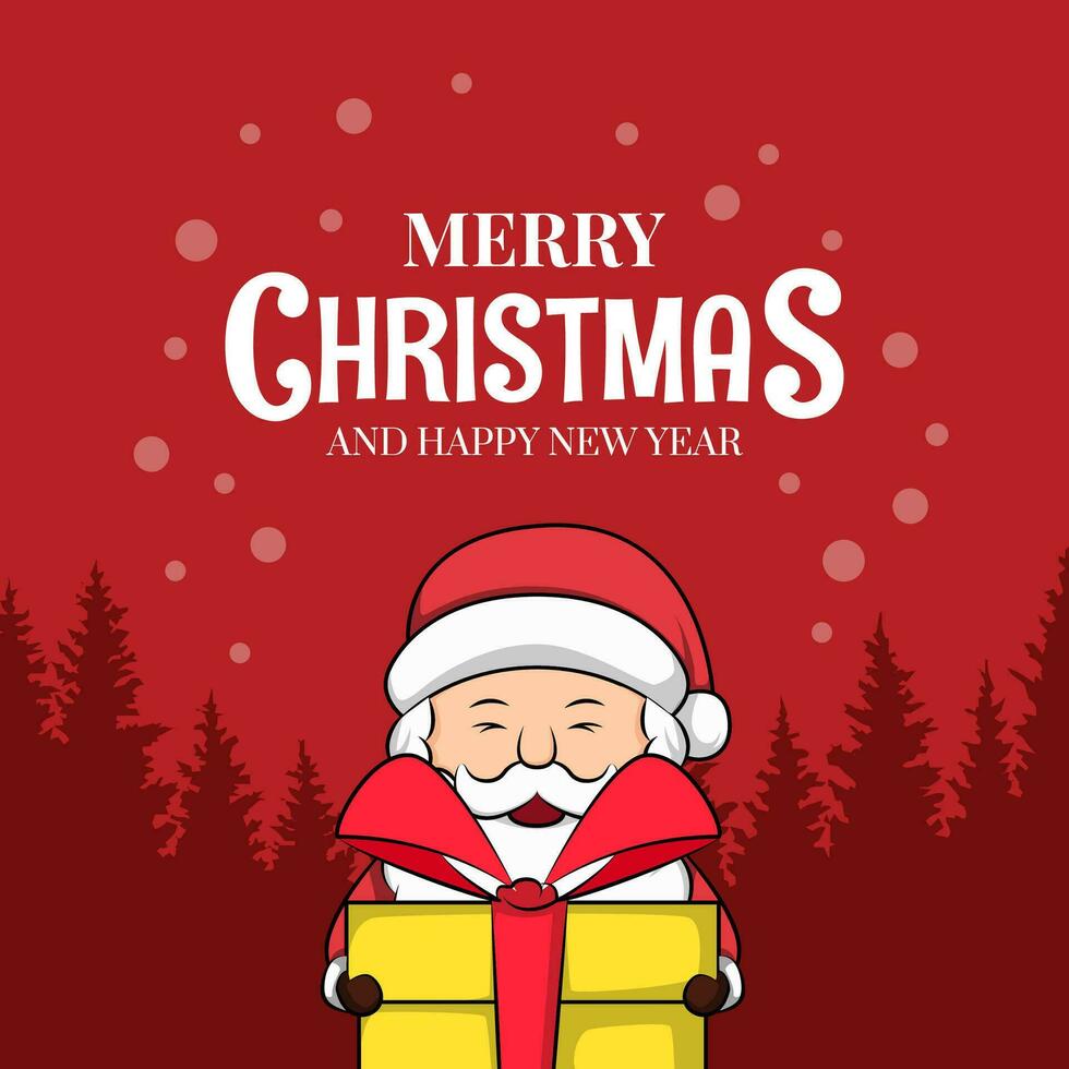 merry christmas day. happy new year banner vector