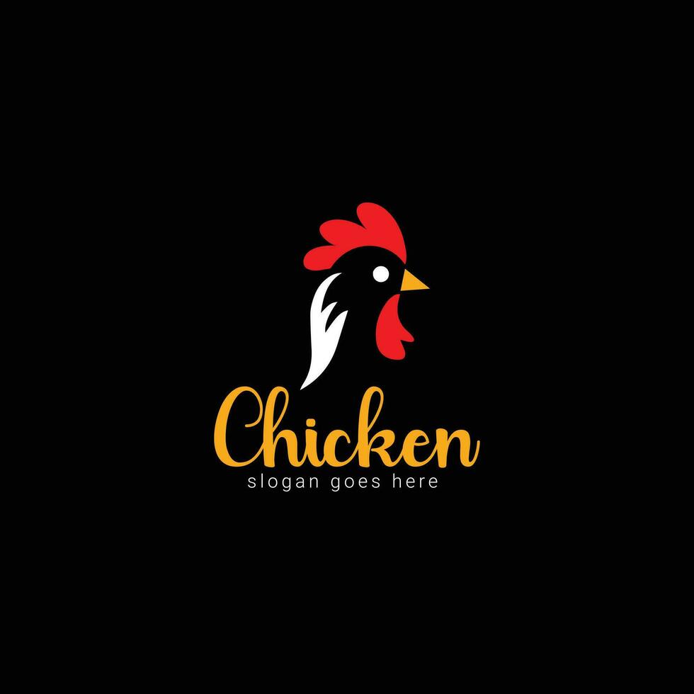 pollo empresa logo diseño vector