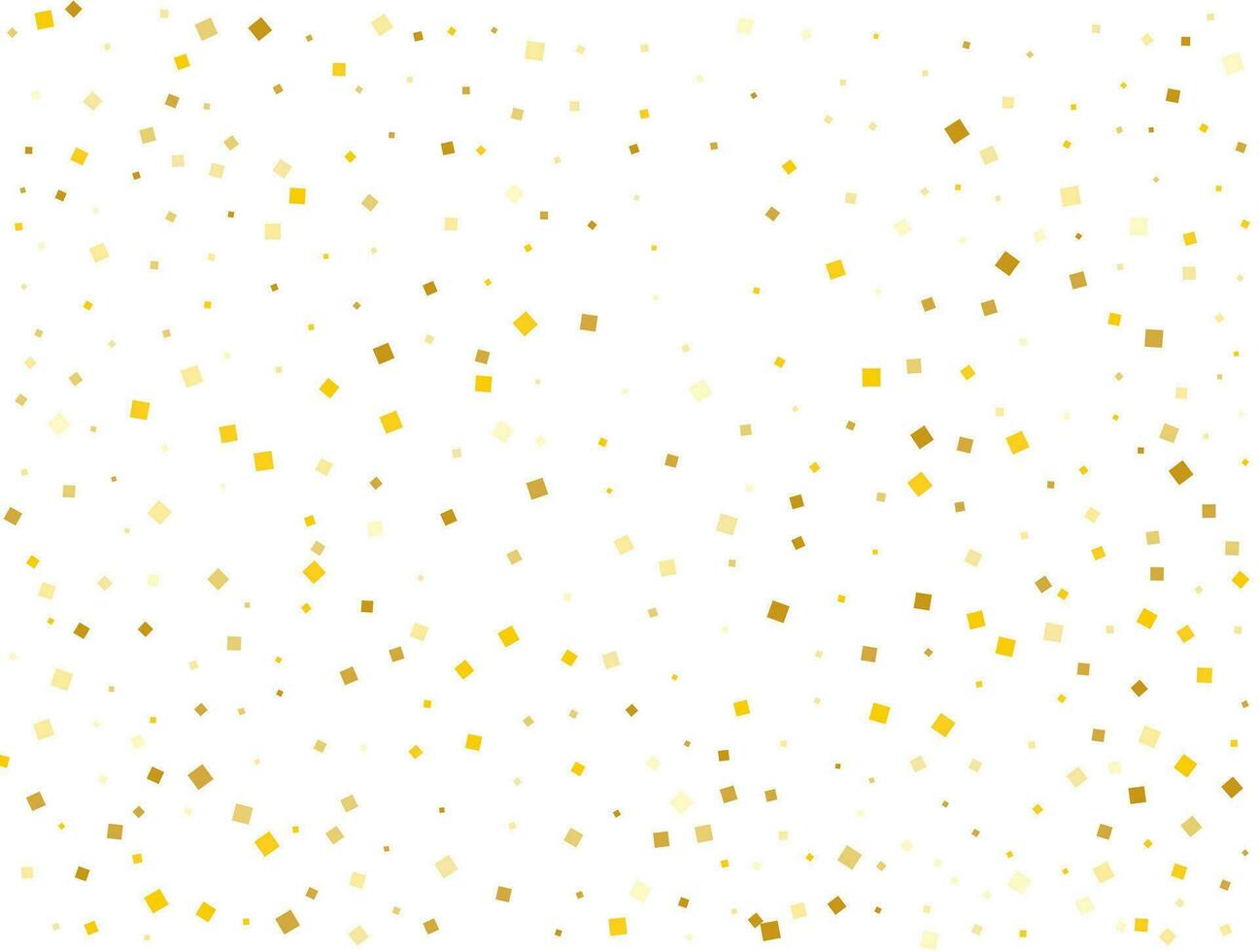 Gender Neutral Gold Square Confetti. Vector illustration