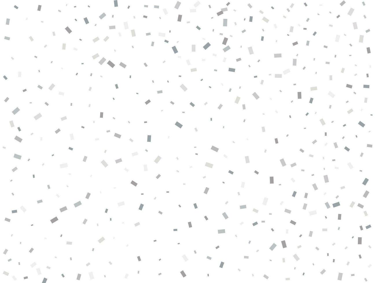 Luxury silver Rectangular glitter confetti background. White festive texture. vector
