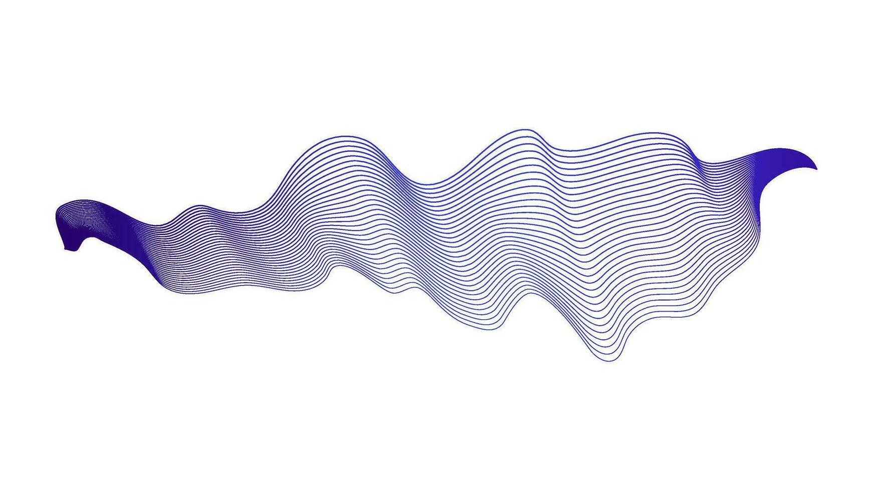 Abstract backdrop with wave gradient lines vector