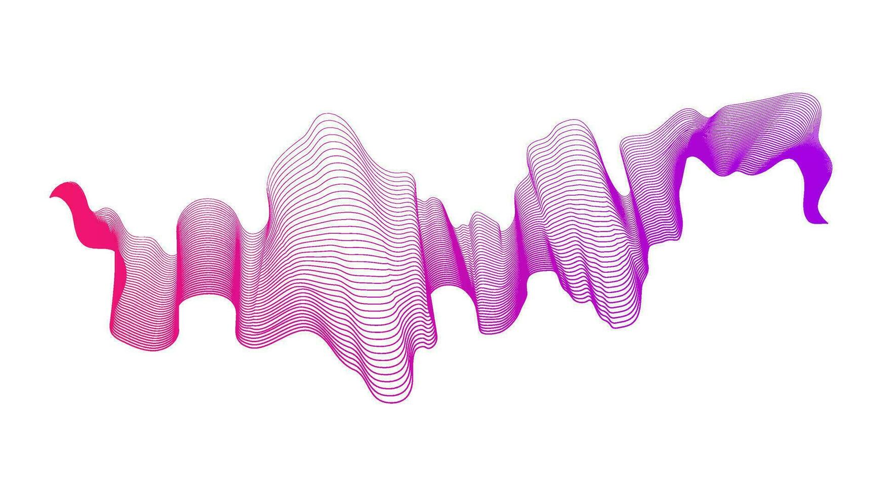 Abstract backdrop with wave gradient lines vector