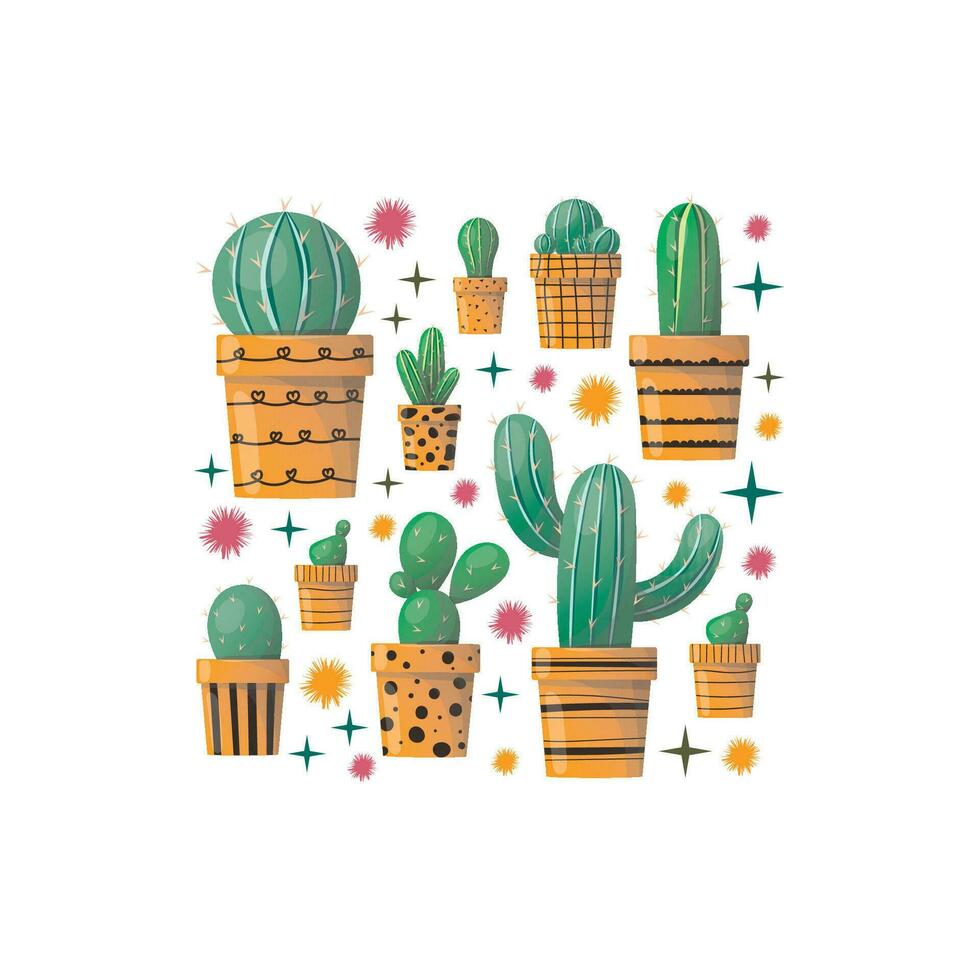 vector cactus background