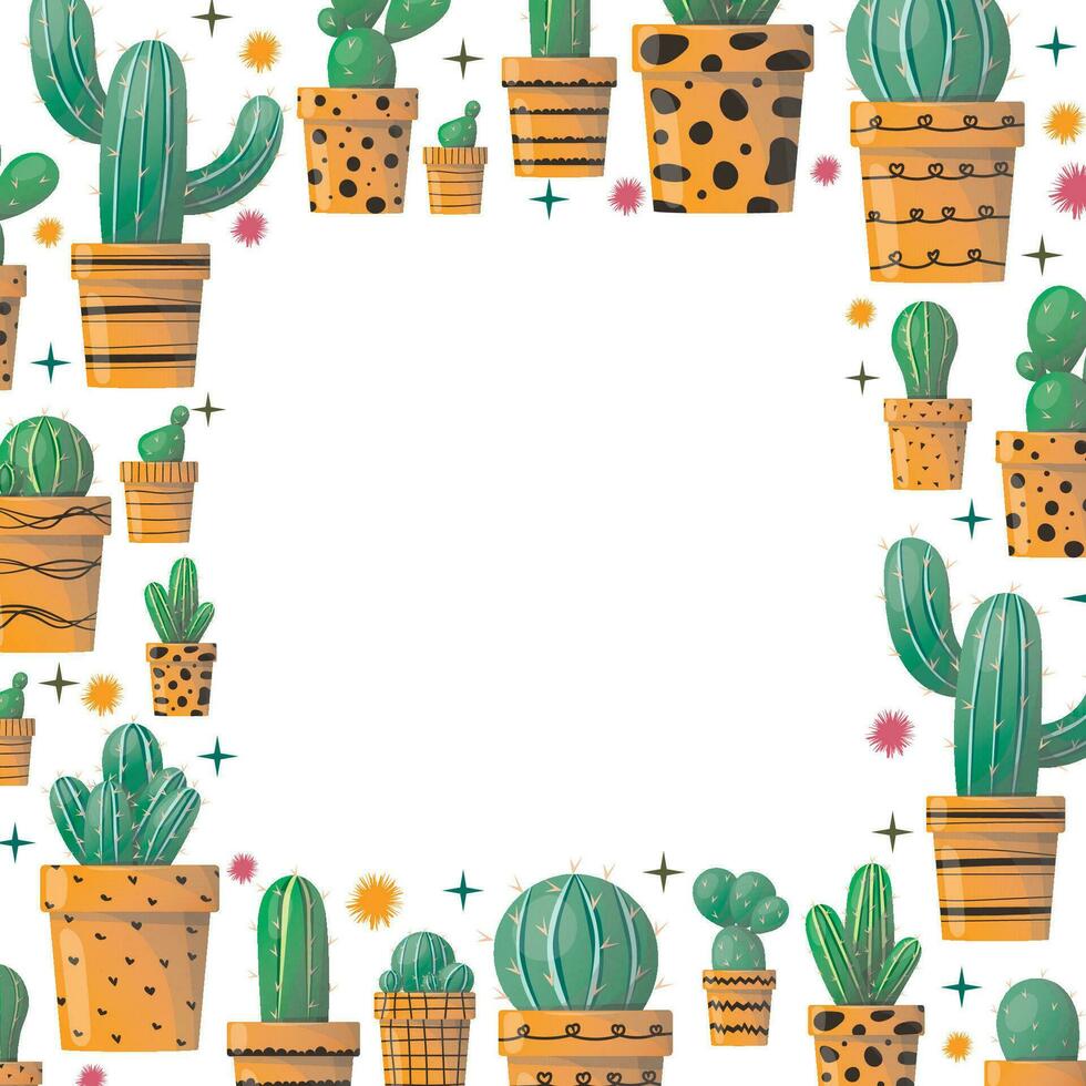 vector cactus background