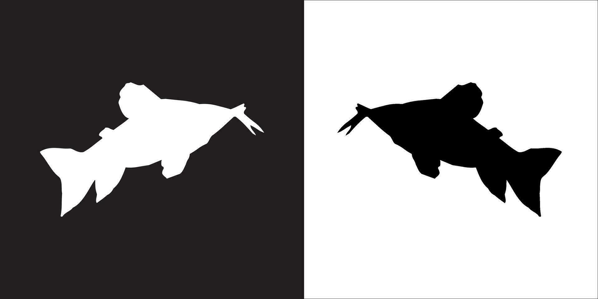Illustration vector graphics of fish icon