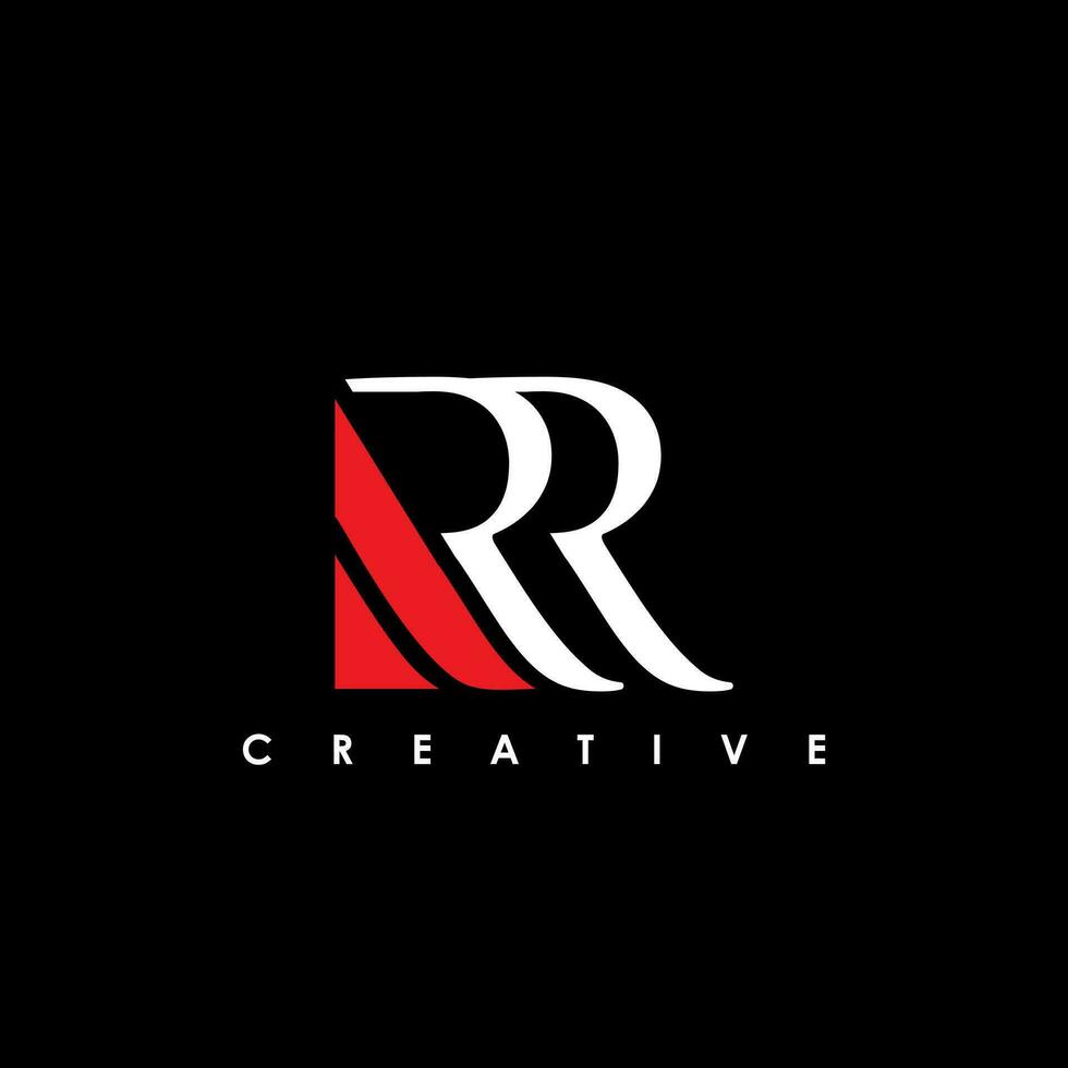 RR Letter Initial Logo Design Template Vector Illustration