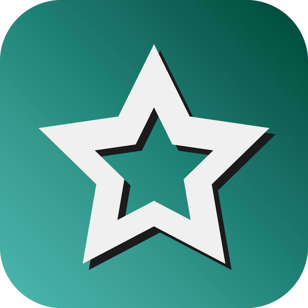 Star Vector Glyph Gradient Background Icon For Personal And Commercial Use.