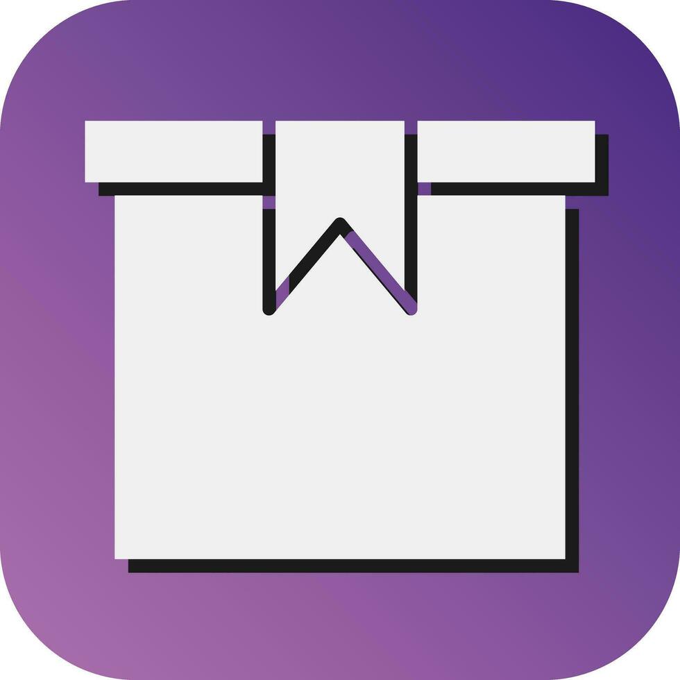 Box Vector Glyph Gradient Background Icon For Personal And Commercial Use.