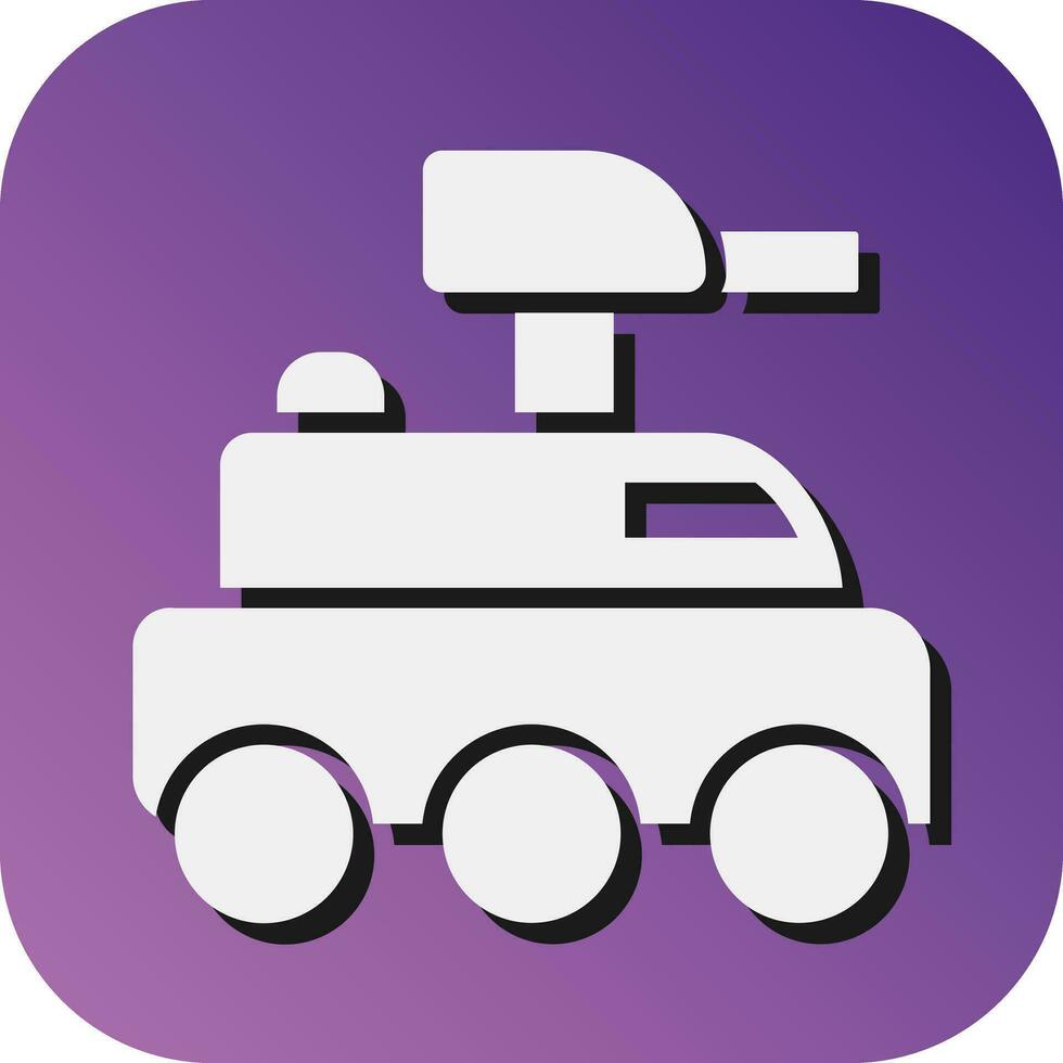 Armoured Van Vector Glyph Gradient Background Icon For Personal And Commercial Use.