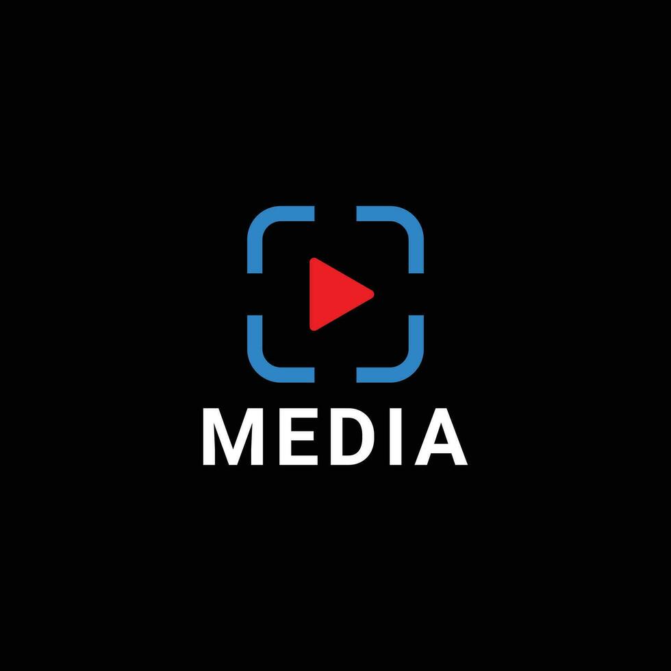 Media logo design vector
