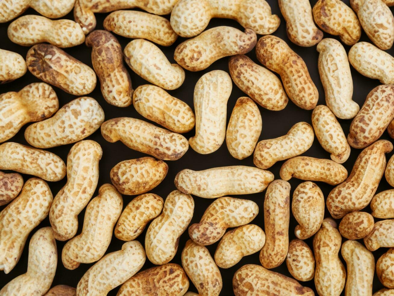 large quantity of nuts as background AI Generative photo