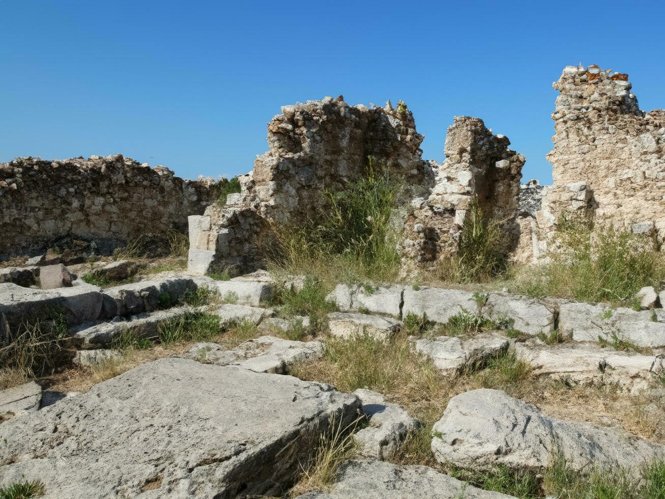 ruins of an ancient city AI Generative photo