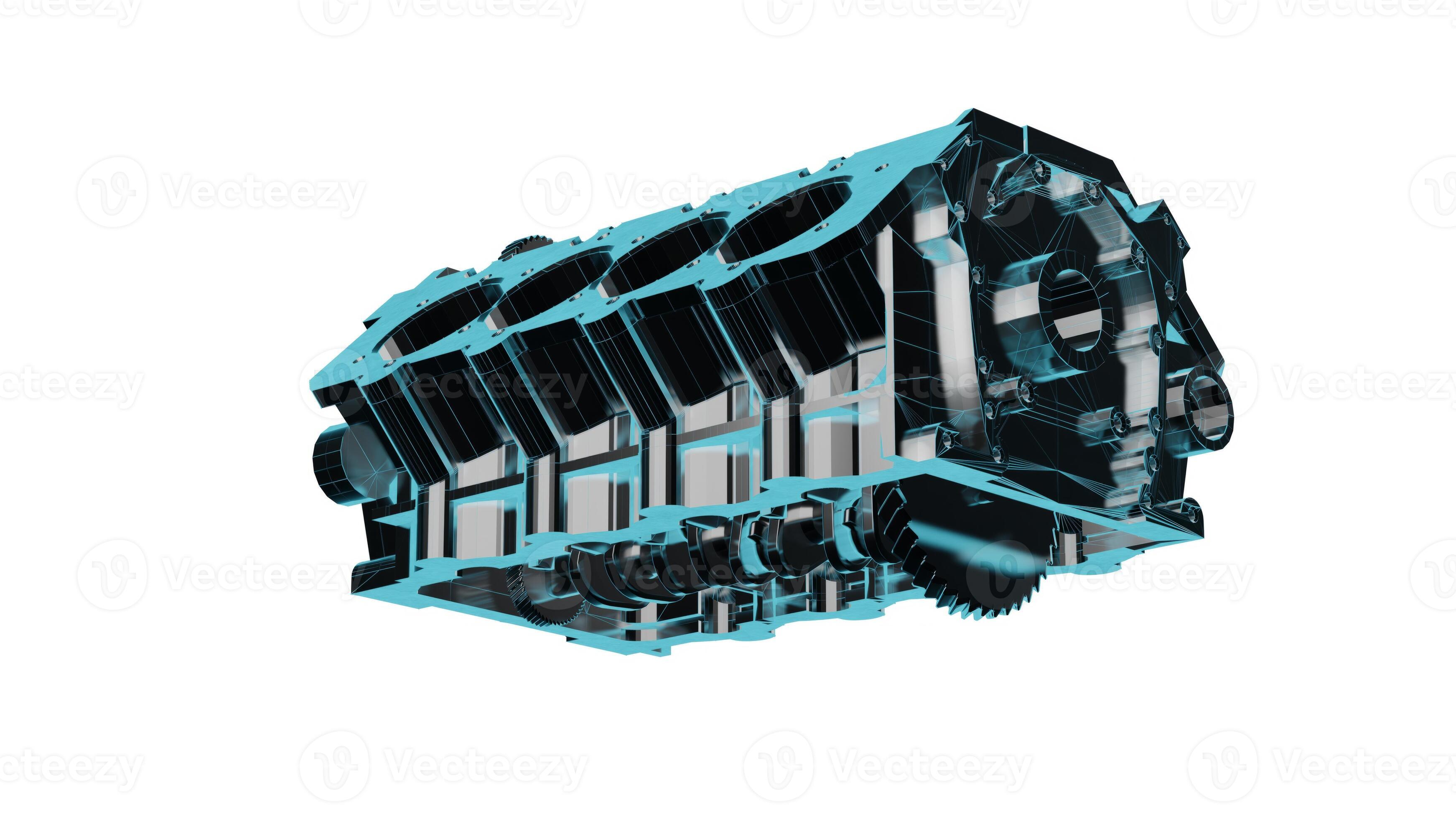 Close up detailed fully textured realistic 3D render of high tech car