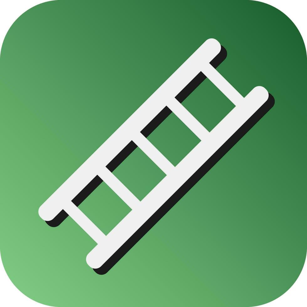 Ladder Vector Glyph Gradient Background Icon For Personal And Commercial Use.