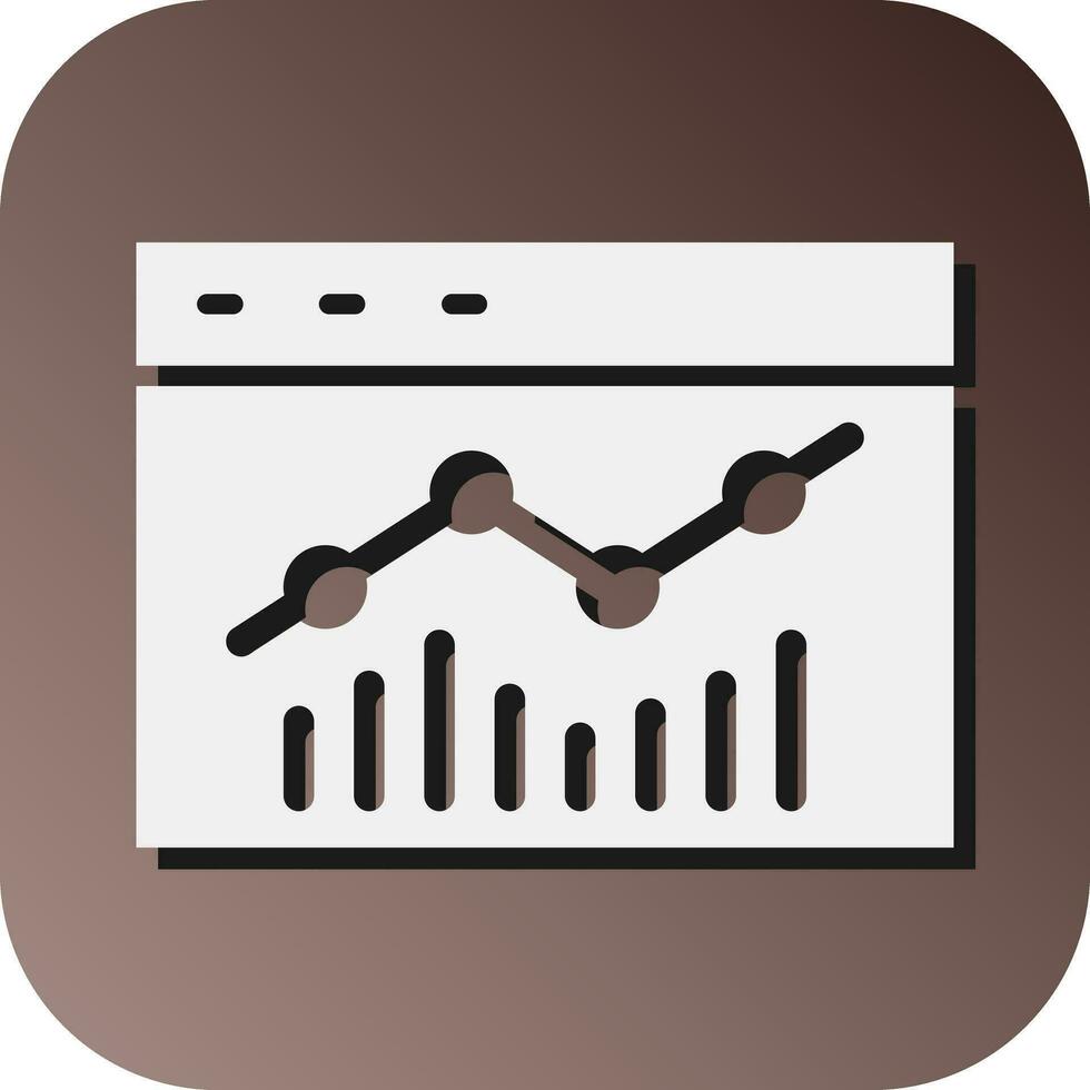 Data Visualization Vector Glyph Gradient Background Icon For Personal And Commercial Use.