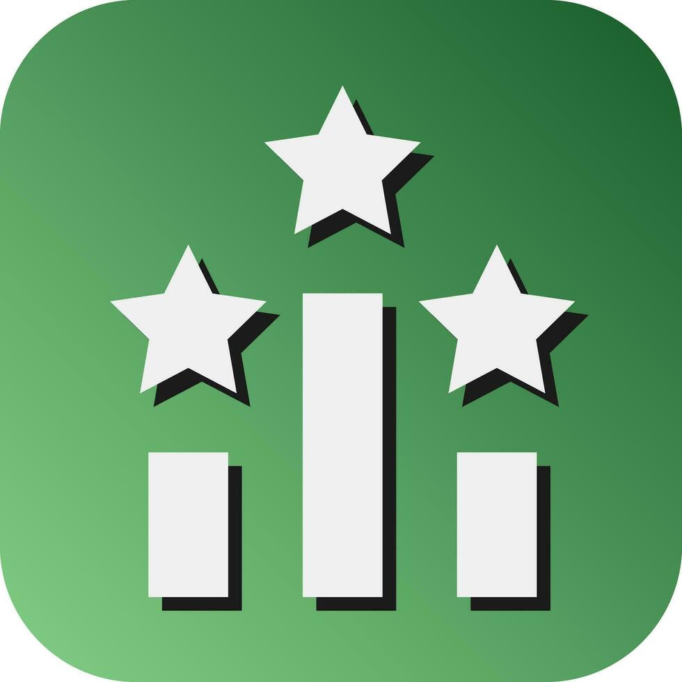 Ranking Vector Glyph Gradient Background Icon For Personal And Commercial Use.